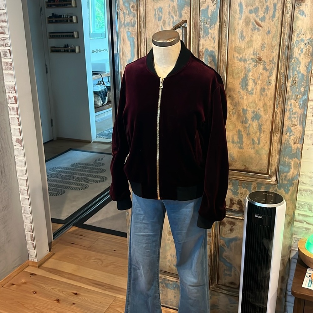 Sandro paris velvet bomber